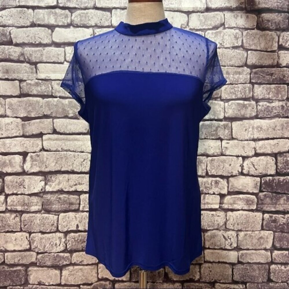 Faith & Joy Blue Blouse Size L